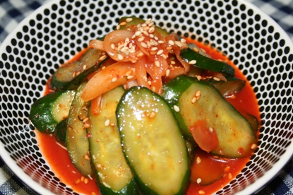 オイチョキムチのレシピ 簡単 酢スライスきゅうりキムチの作り方 もう一つのオイキムチ 韓国料理店に負けない韓国家庭料理レシピ 眞味